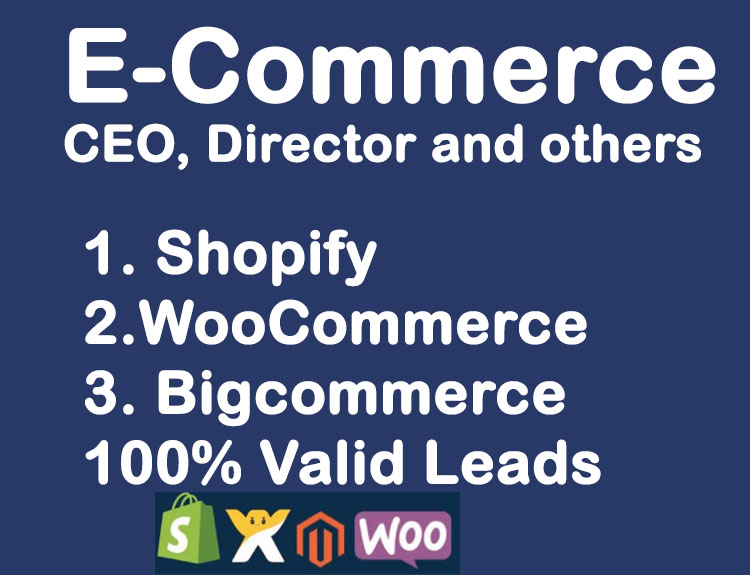 E-Commerce CEO, Director and Others Lead List
